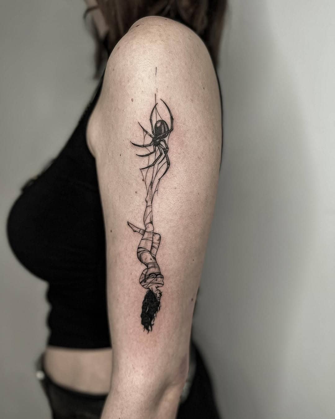 Blackwork — The Hanged Woman
